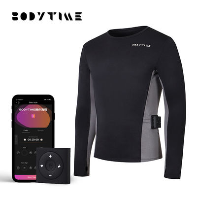 Da roupa aceitável da aptidão dos homens do OEM partes superiores apertadas sem fio do exercício do EMS